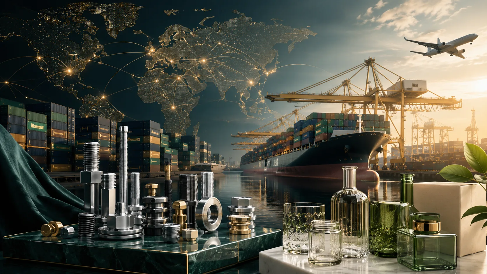 Premium India sourcing and export execution visual